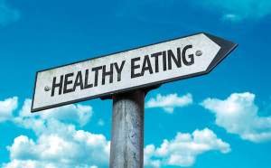 healthy eating sign